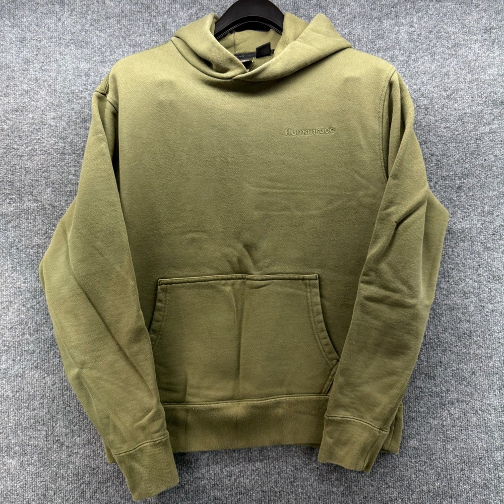 Adidas‎ Humanrace Pharrell Williams Hoodie Olive Green Embroidered Logo Size S